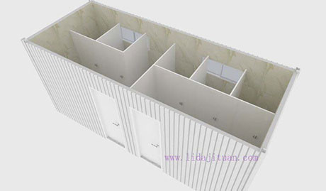 20尺標(biāo)準(zhǔn)可拆集裝箱房