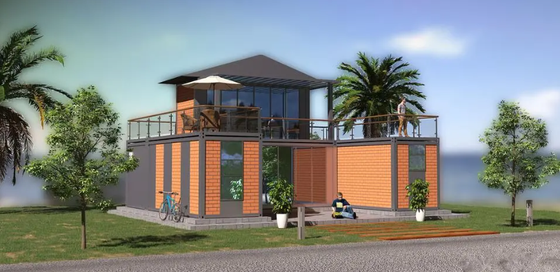 山林間可移動(dòng)的家,可移動(dòng)住人集裝箱房屋